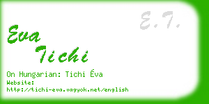eva tichi business card